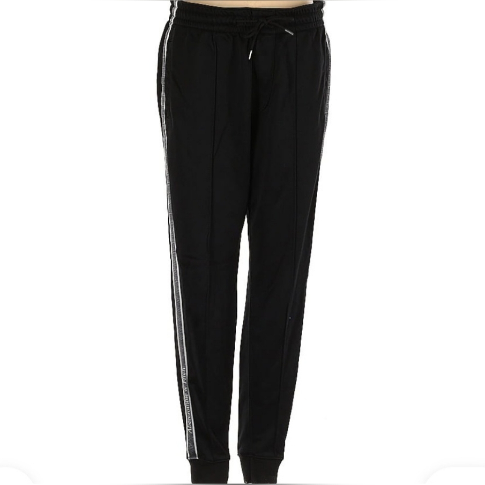 Abercrombie & Fitch Black Joggers with Side Stripes